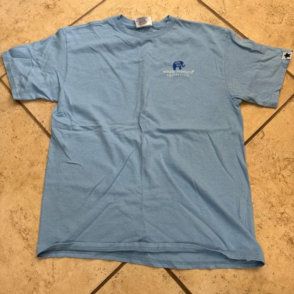 Simply Southern Blue Elephant Graphic Kids Tee